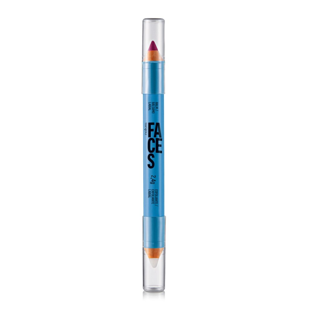 Lápis Balm Labial 2 em 1 Faces 2,4 g