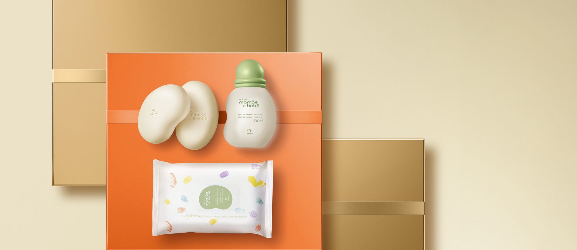 Presente Natura Mamae e Bebe 3 produtos