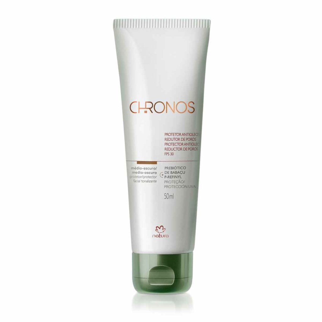 Protetor Antioleosidade Redutor de Poros FPS 30 FPUVA 10 Chronos 50ml