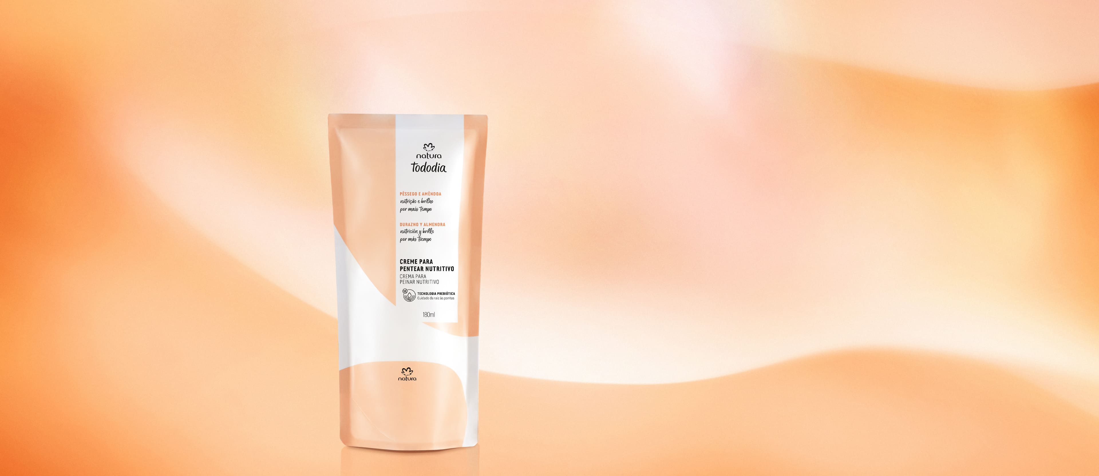 Refil Creme para Pentear Nutritivo Tododia Pessego e Amendoa