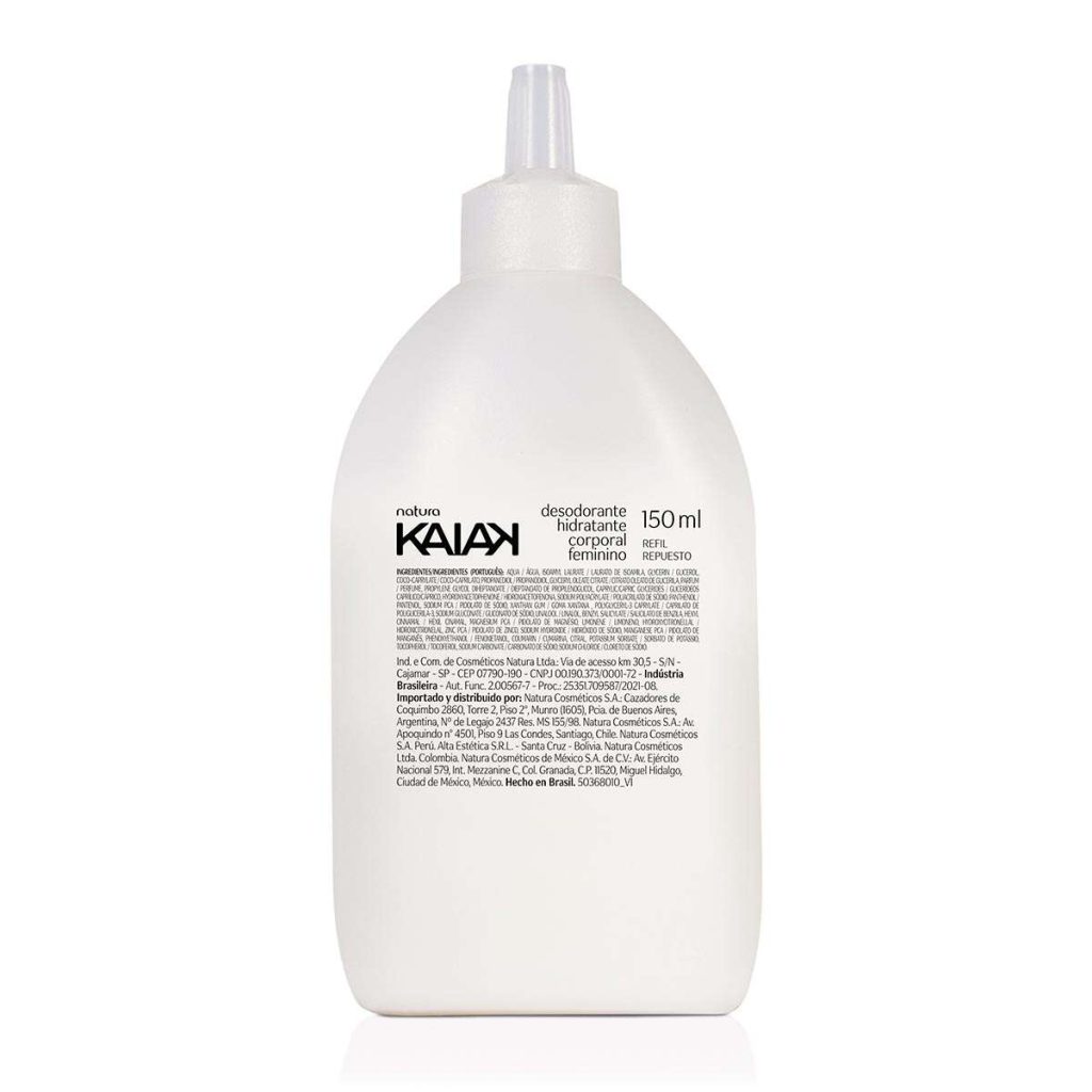 Refil Desodorante Hidratante Corporal Kaiak Feminino