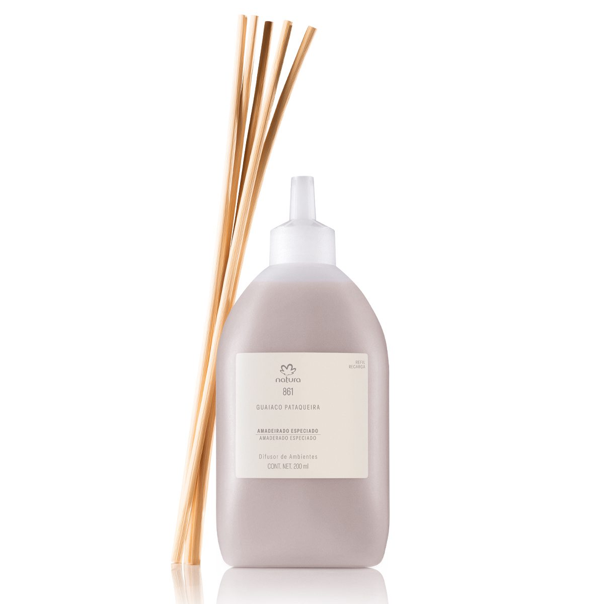 Refil Difusor Natura 861 Guaiaco Pataqueira 200 ml 2 Refil Difusor Natura 861 Guaiaco Pataqueira 200 ml
