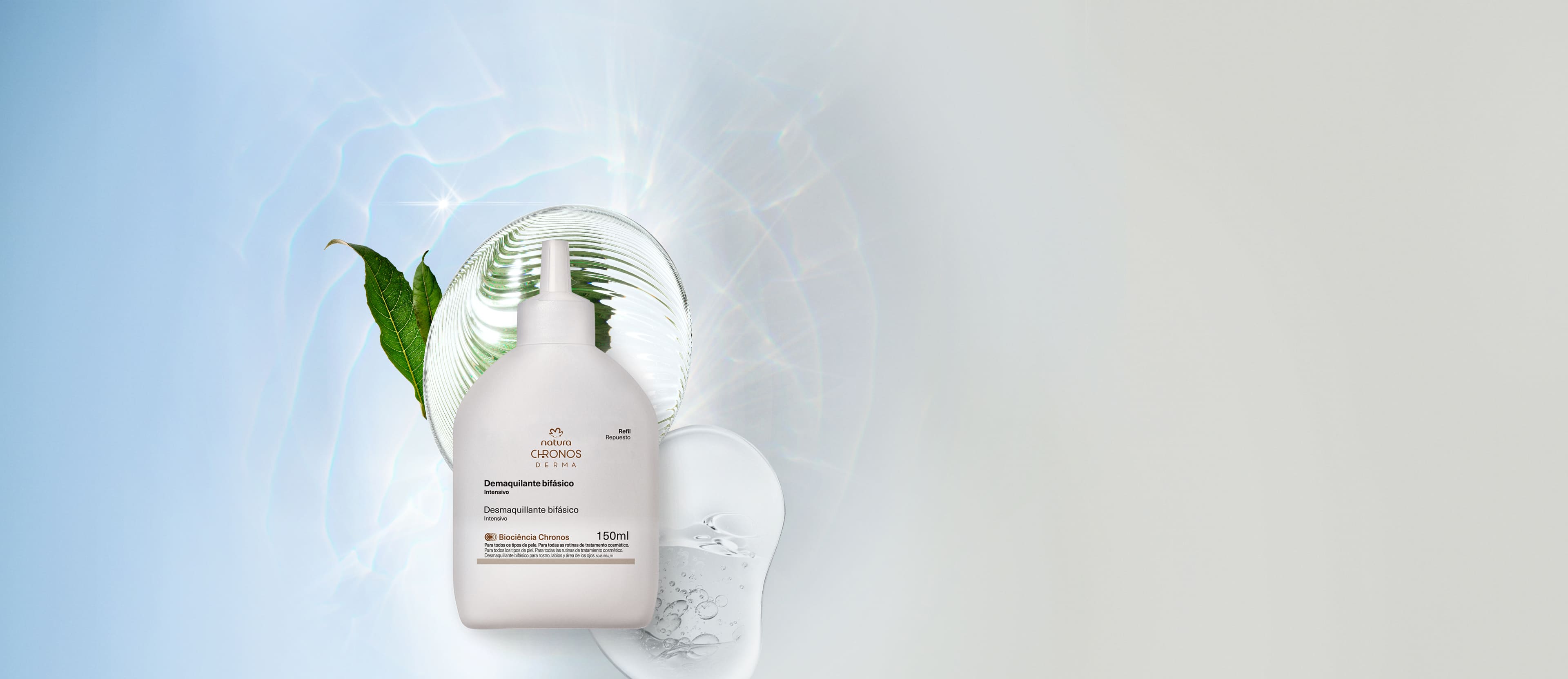 Refil Fluido Bifasico Demaquilante Intensivo Chronos Derma
