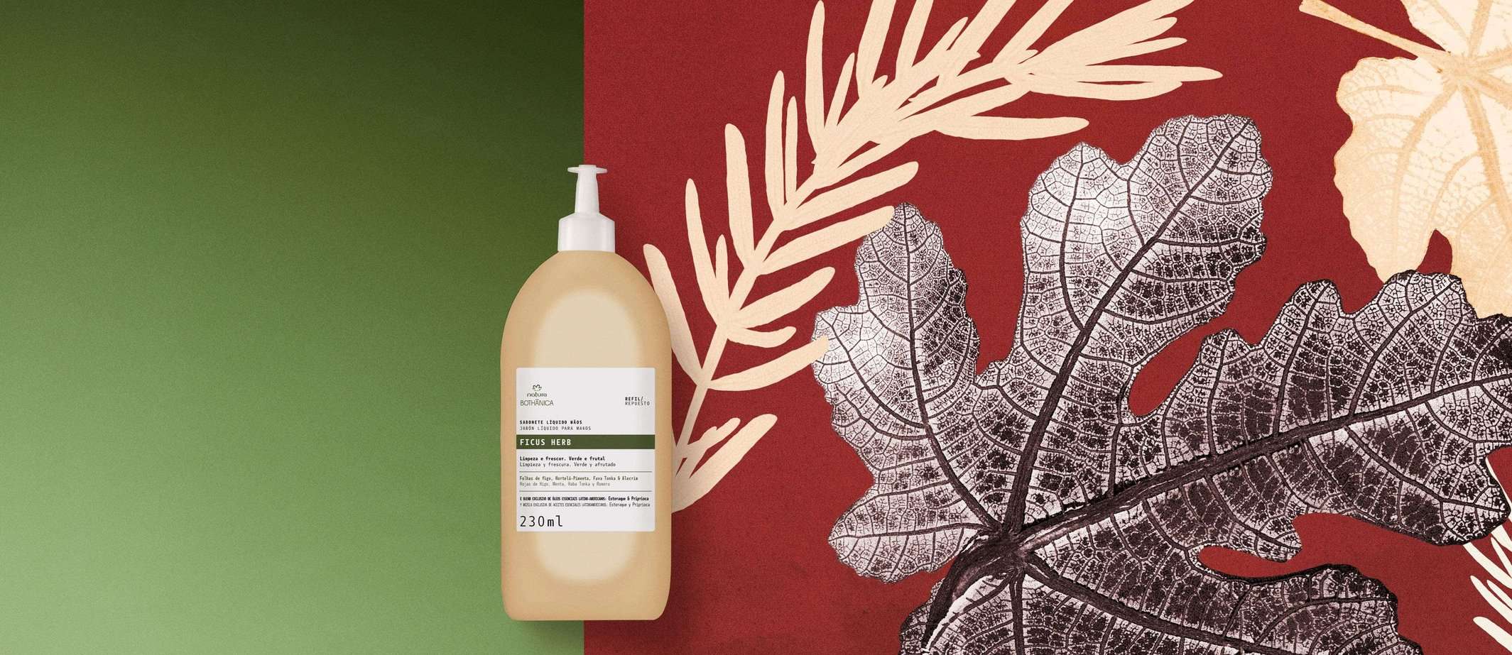 Refil Sabonete Liquido Maos Bothanica Ficus Herb 230 ml