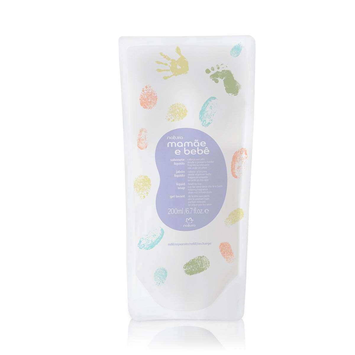 Refil Sabonete Liquido Relaxante da Cabeca aos Pes Mamae e