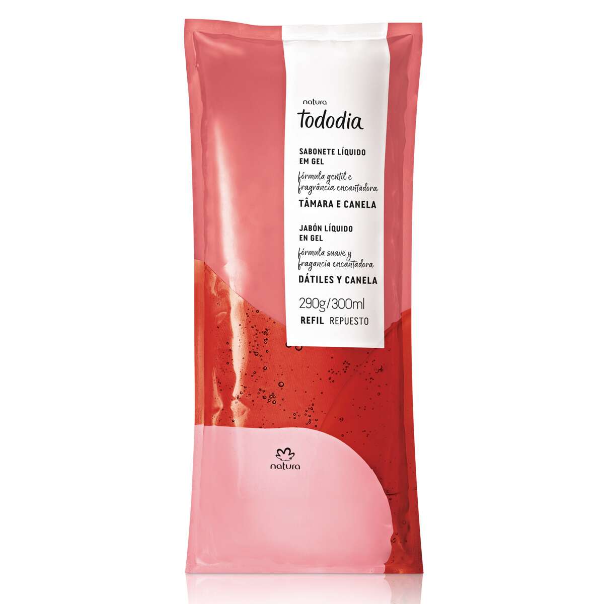 Refil Sabonete Liquido em Gel Tododia Tamara e Canela