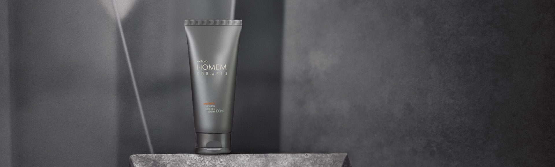 Sabonete Líquido para Corpo e Rosto Natura Homem Cor.agio 2 Sabonete Liquido para Corpo e Rosto Natura Homem Coragio