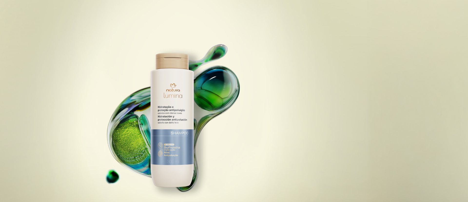 Shampoo Purificante Lumina para Hidratacao e Protecao Antipoluicao