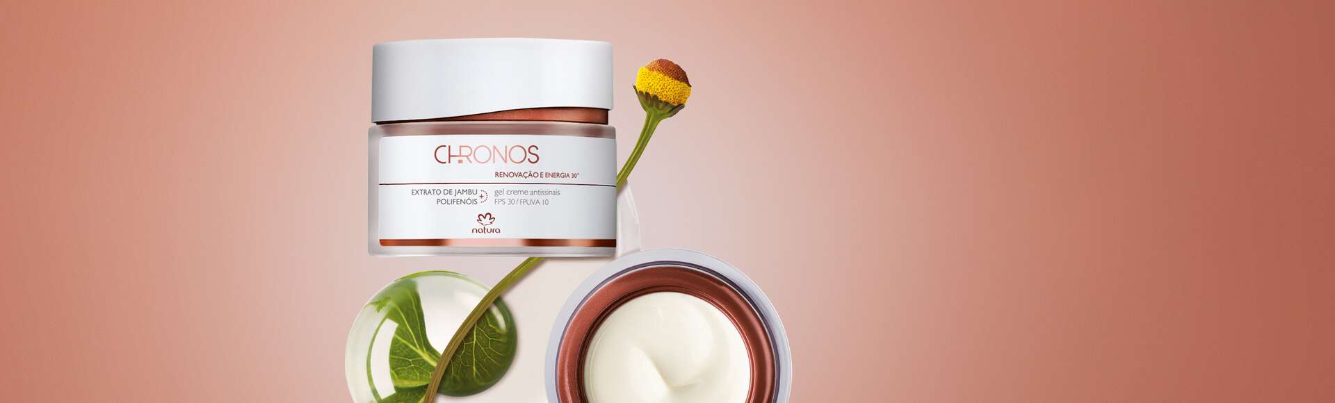 Gel Creme Antissinais 30+ Dia Renovação e Energia Chronos 2 Gel Creme Antissinais 30 Dia Renovacao e Energia Chronos