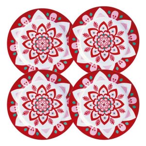Jogo 4 Pratos Mandala