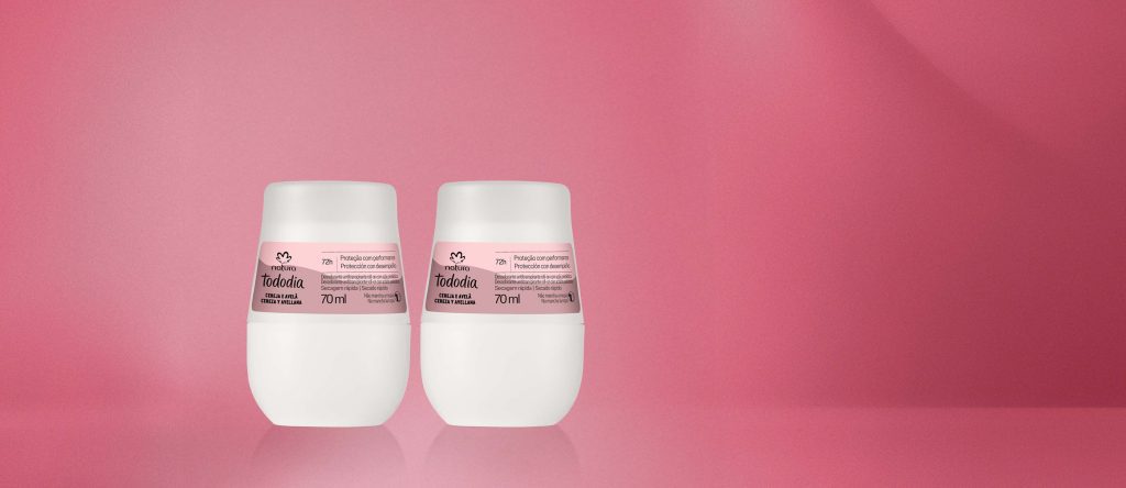 Kit Desodorante Antitranspirante Roll-On Cereja e Avelã