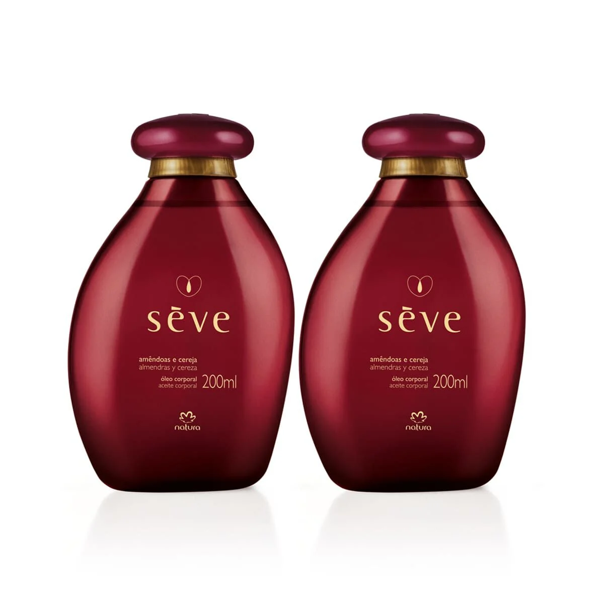 Kit Óleo Desodorante Corporal Sève Amêndoas e Cereja (2 unidades) 4 1775077239 871 Kit Oleo Desodorante Corporal Seve Amendoas e Cereja 2 unidades