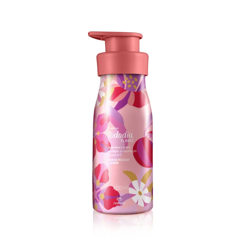 Creme Desodorante Nutritivo para o Corpo Tododia Flor de Pêssego e Jasmim