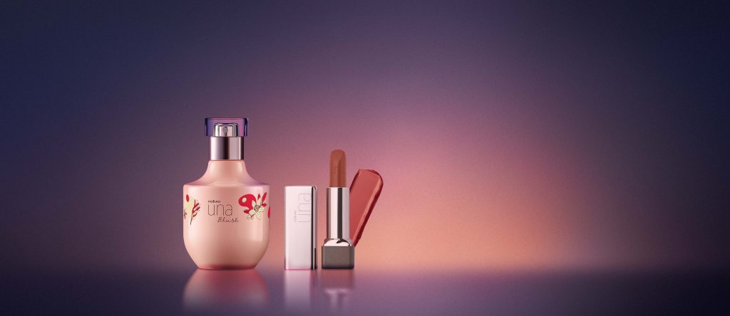 Kit Una Blush e Batom CC Hidratante
