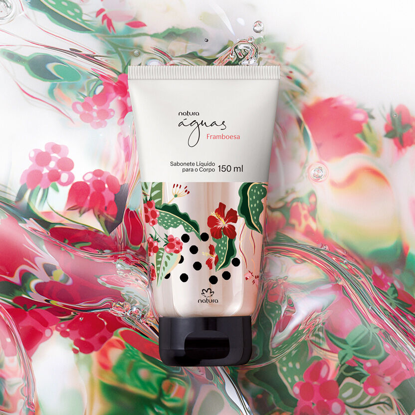 Sabonete Líquido para o Corpo Águas Framboesa 4 1775169394 357 Sabonete Liquido para o Corpo Aguas Framboesa