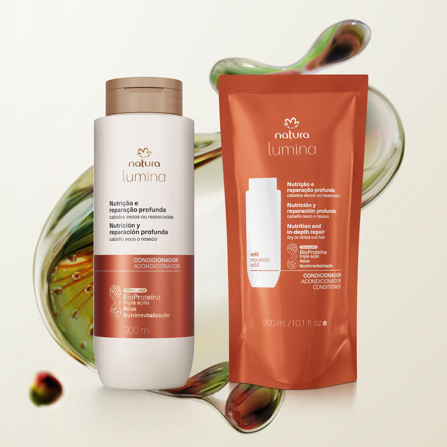 Kit Condicionador Nutrição e Reparação Profunda Lumina com Refil (2 produtos) 3 1775190216 836 Kit Condicionador Nutricao e Reparacao Profunda Lumina com Refil 2