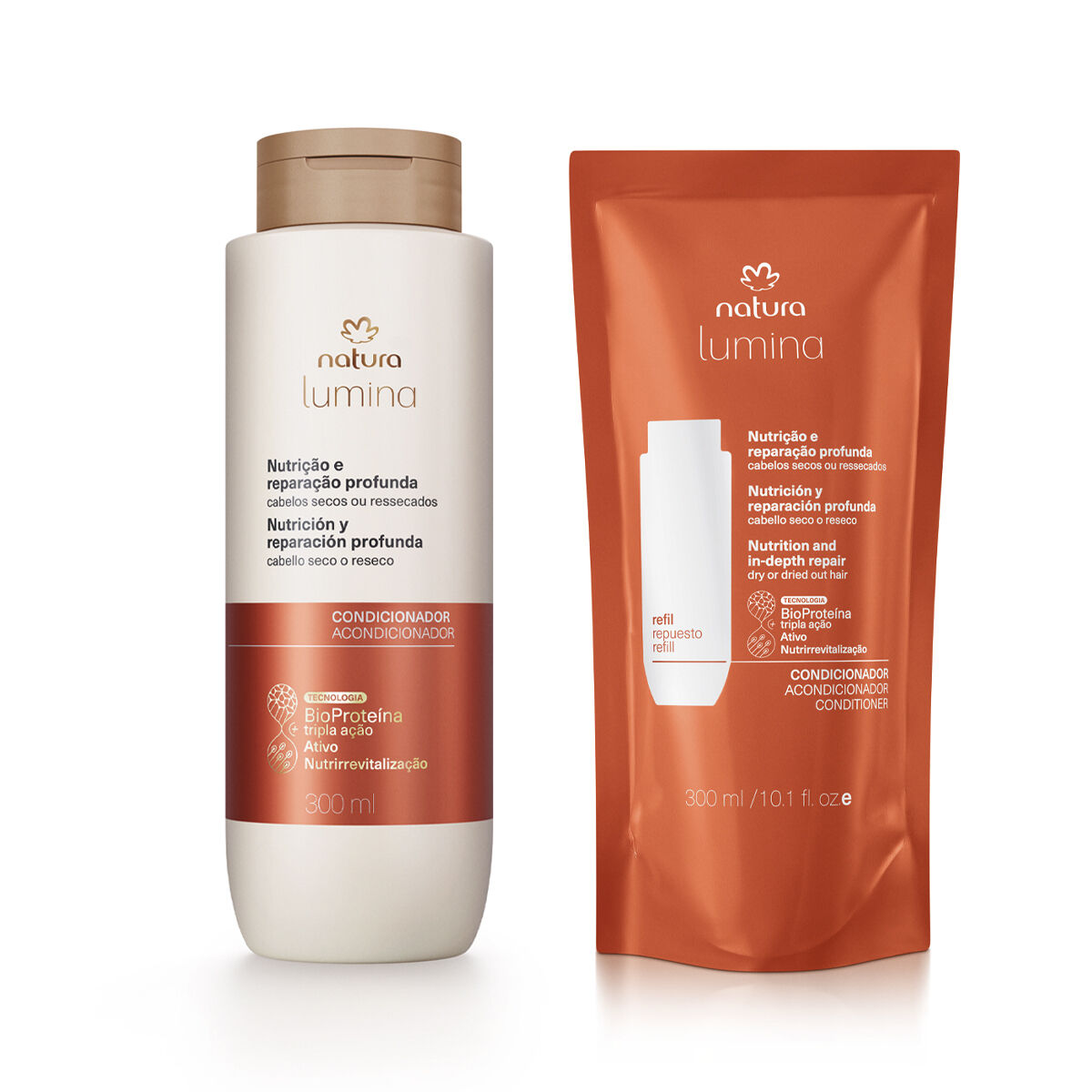 Kit Condicionador Nutrição e Reparação Profunda Lumina com Refil (2 produtos) 4 1775190216 849 Kit Condicionador Nutricao e Reparacao Profunda Lumina com Refil 2