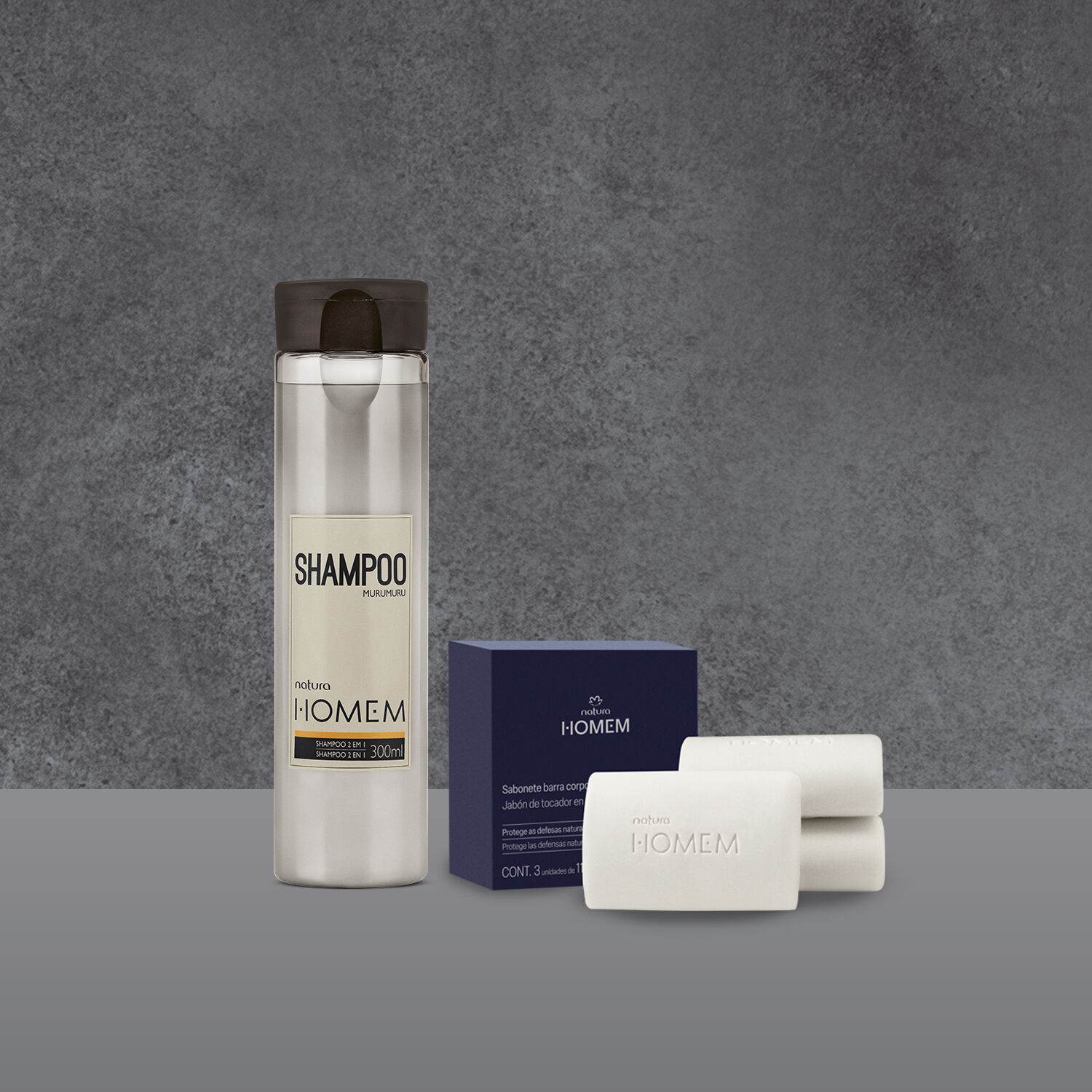 Kit Natura Homem Shampoo 2 em 1 e Sabonete (2 produtos) 3 1776228035 280 Kit Natura Homem Shampoo 2 em 1 e Sabonete 2