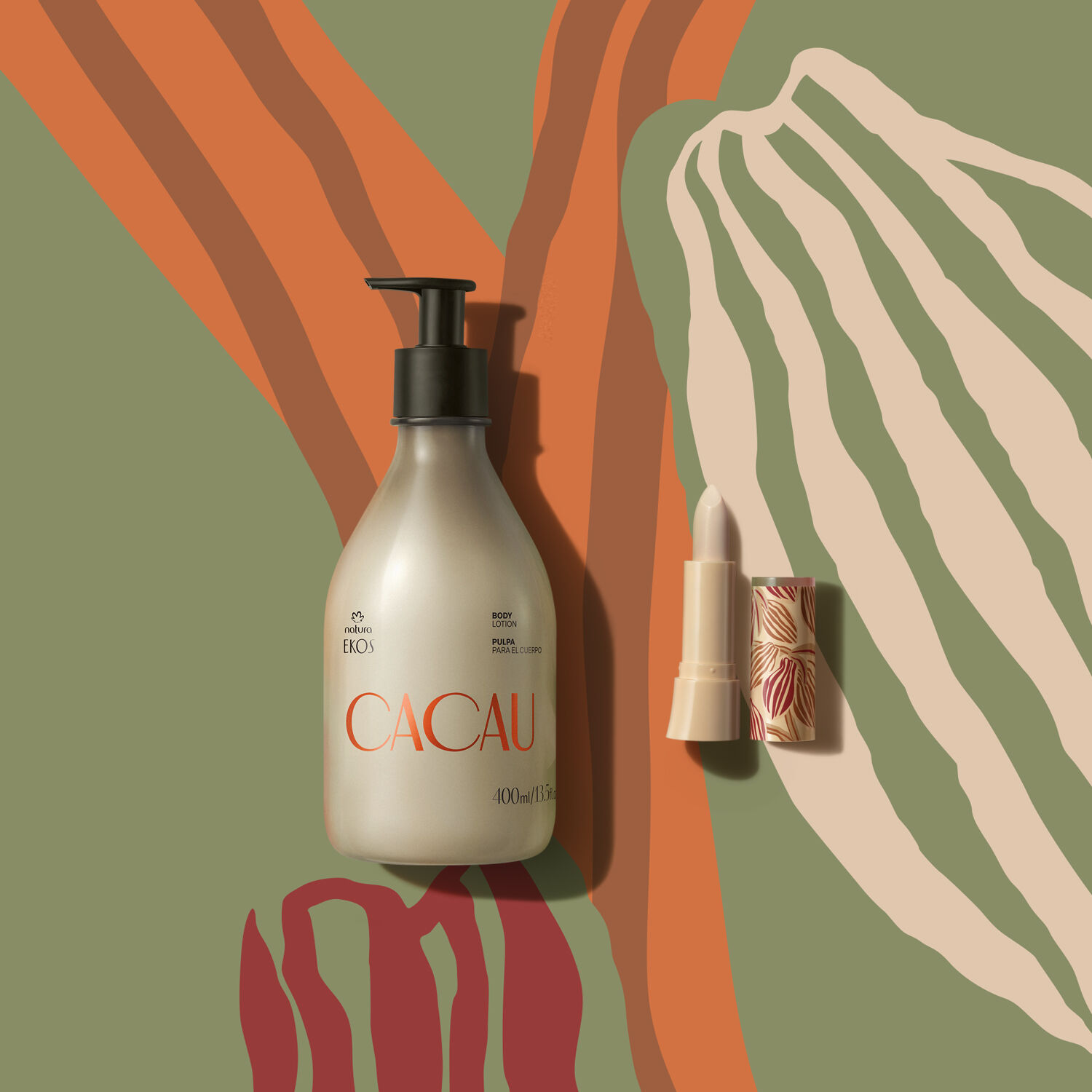 1776228481 336 Kit Ekos Cacau Hidratante e Protetor Labial 2 produtos