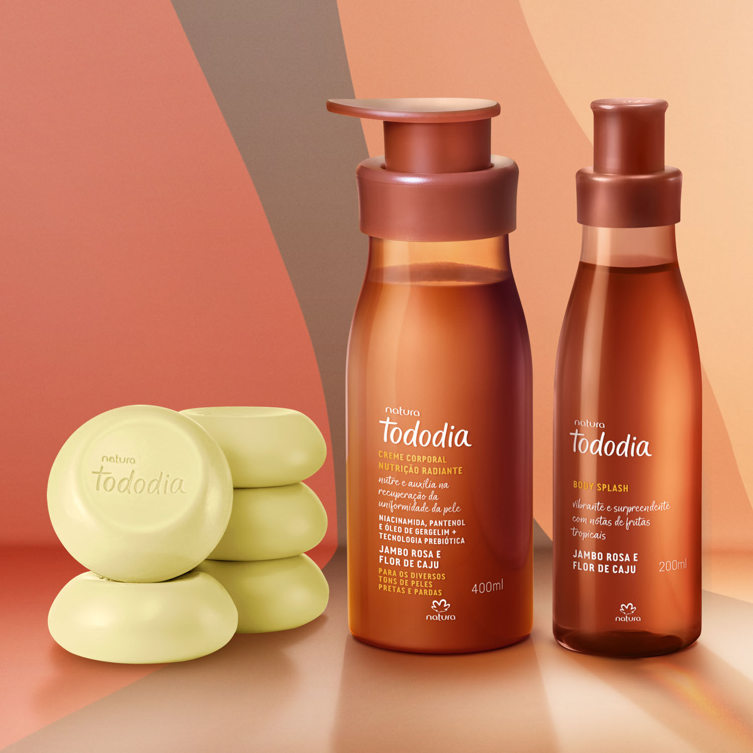 Kit Tododia Jambo Rosa e Flor de Caju Hidratação e Perfumação 4 1776230250 114 Kit Tododia Jambo Rosa e Flor de Caju Hidratacao e