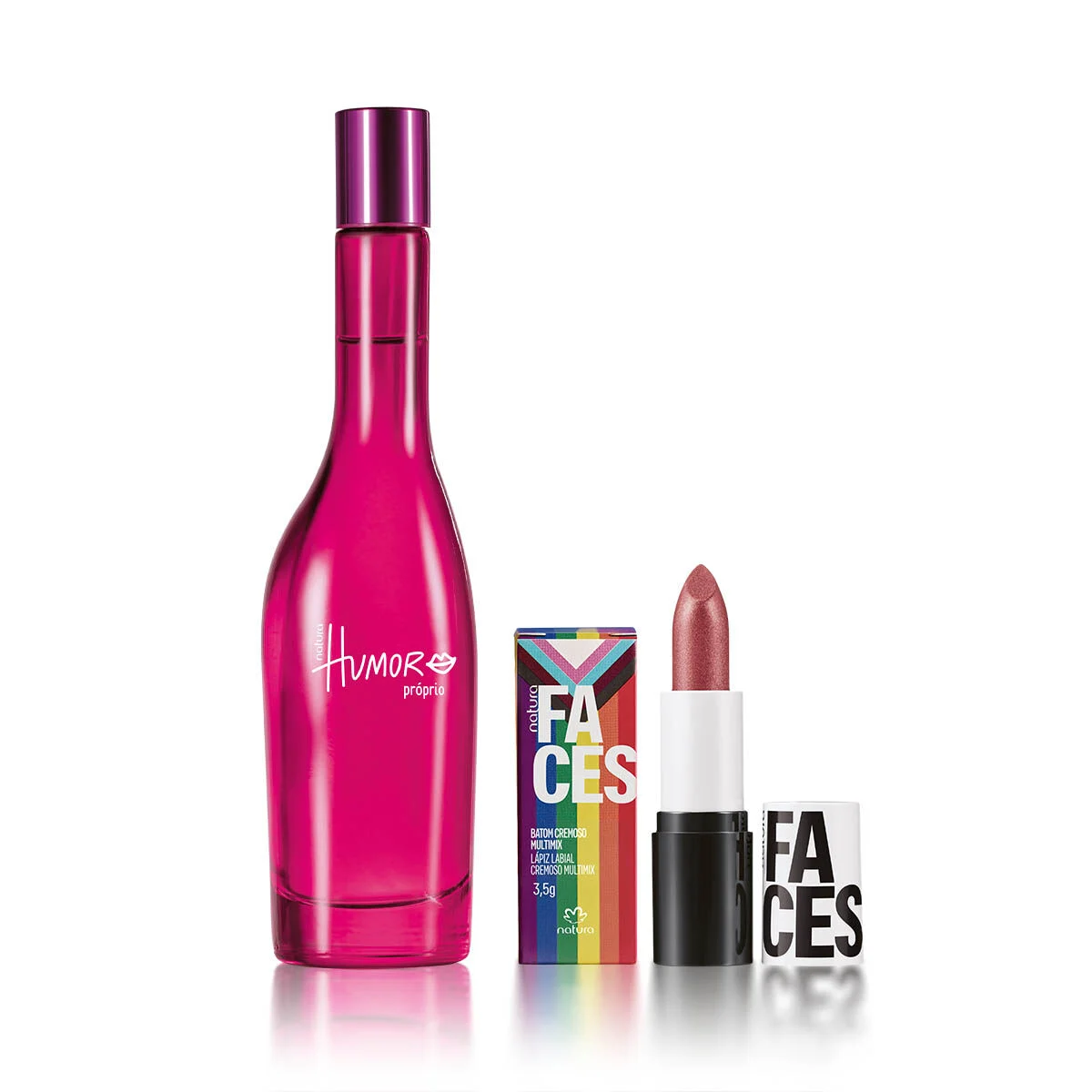 1776243423 792 Kit Humor Proprio e Batom Cremoso Faces Cobre Sunset