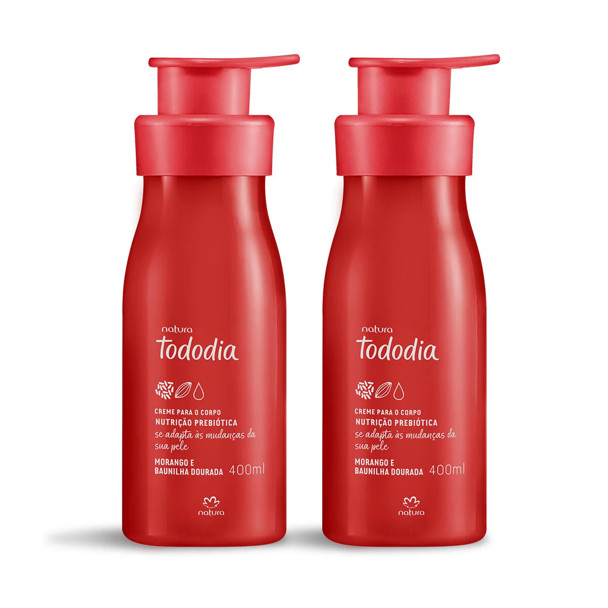 1776244663 25 Kit Creme Corporal Tododia Morango e Baunilha Dourada 2 unidades