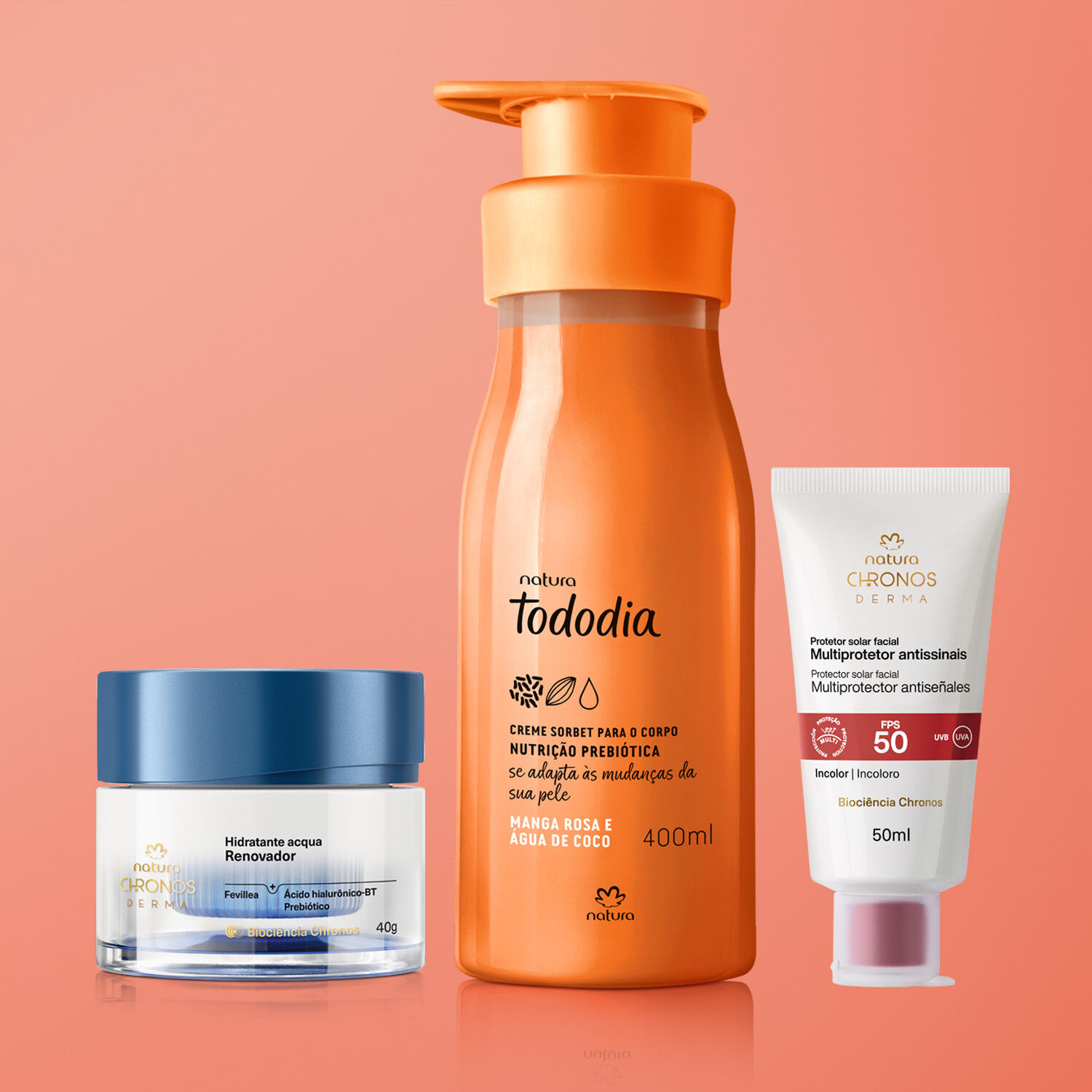 1776258156 350 Kit Verao Chronos Derma e Tododia Manga Rosa e Agua