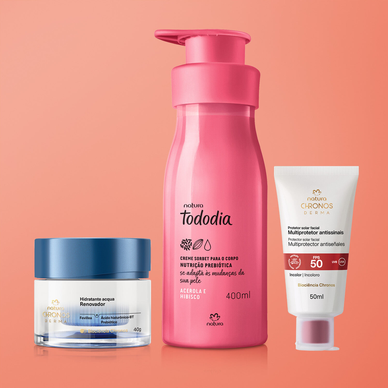 1776265791 454 Kit Verao Chronos Derma e Tododia Acerola e Hibisco