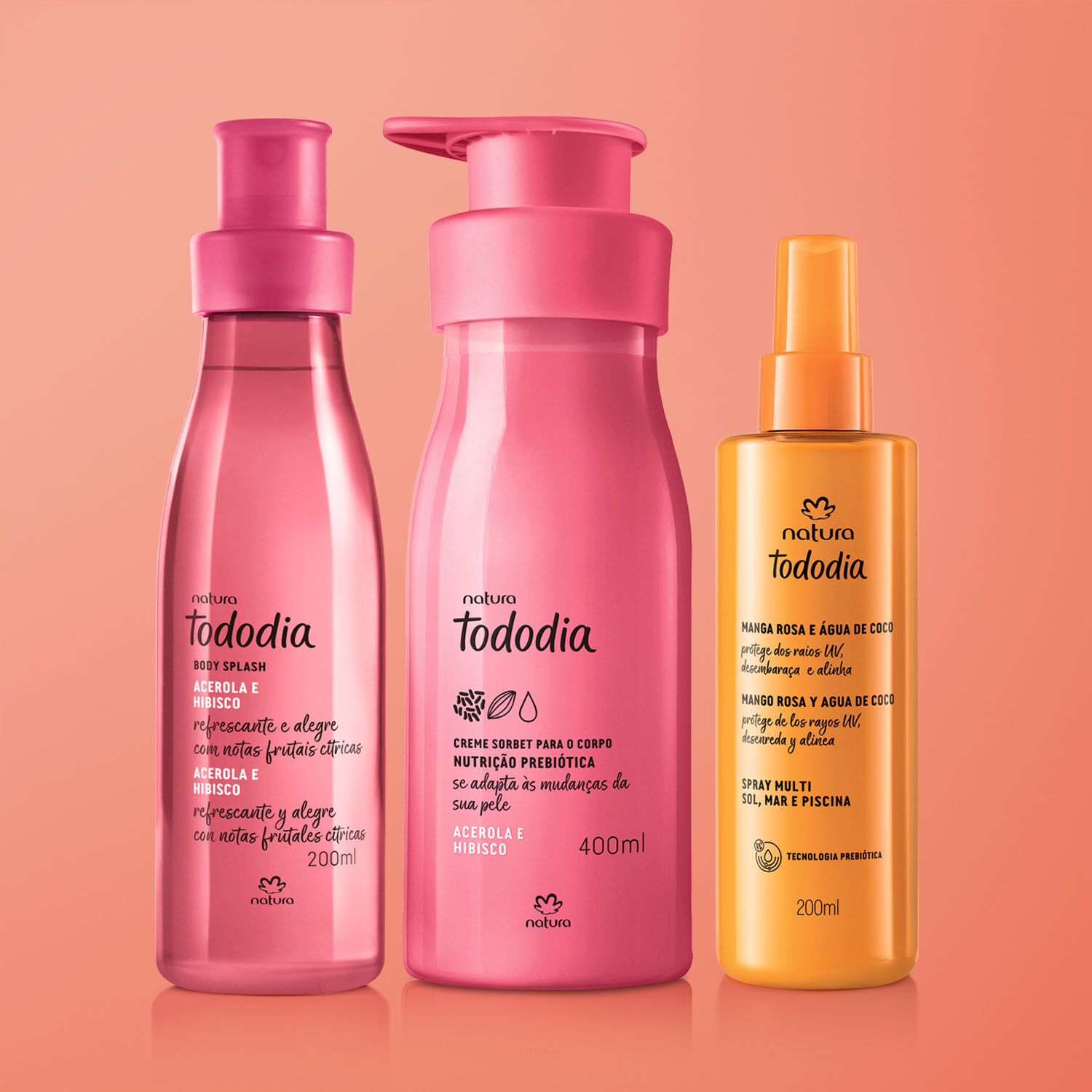 Kit Verão Tododia Acerola e Hibisco Creme Corporal, Body Splash e Spray Capilar 3 1776266675 282 Kit Verao Tododia Acerola e Hibisco Creme Corporal Body Splash