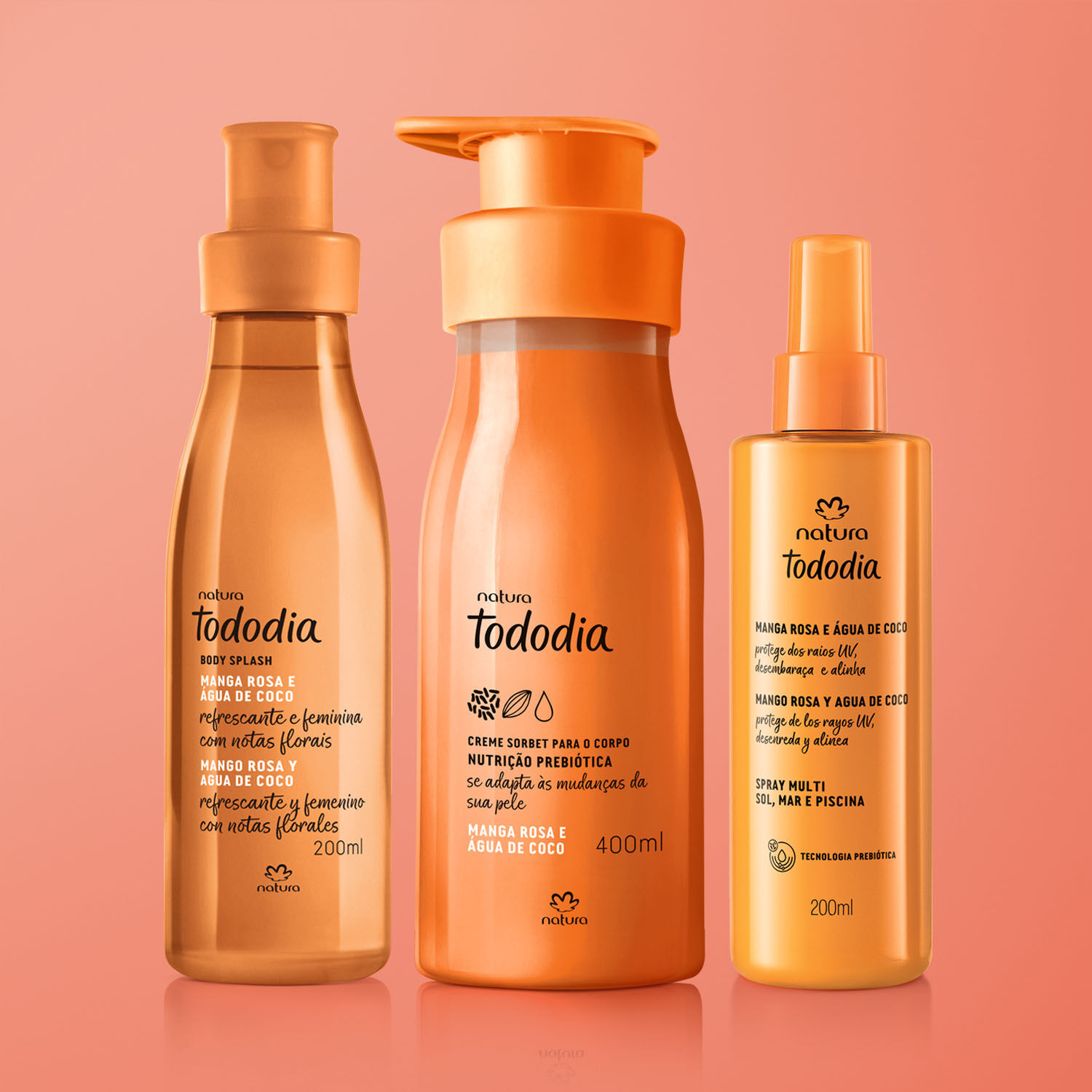 1776270172 673 Kit Verao Creme Corporal Body Splash e Spray Capilar Tododia