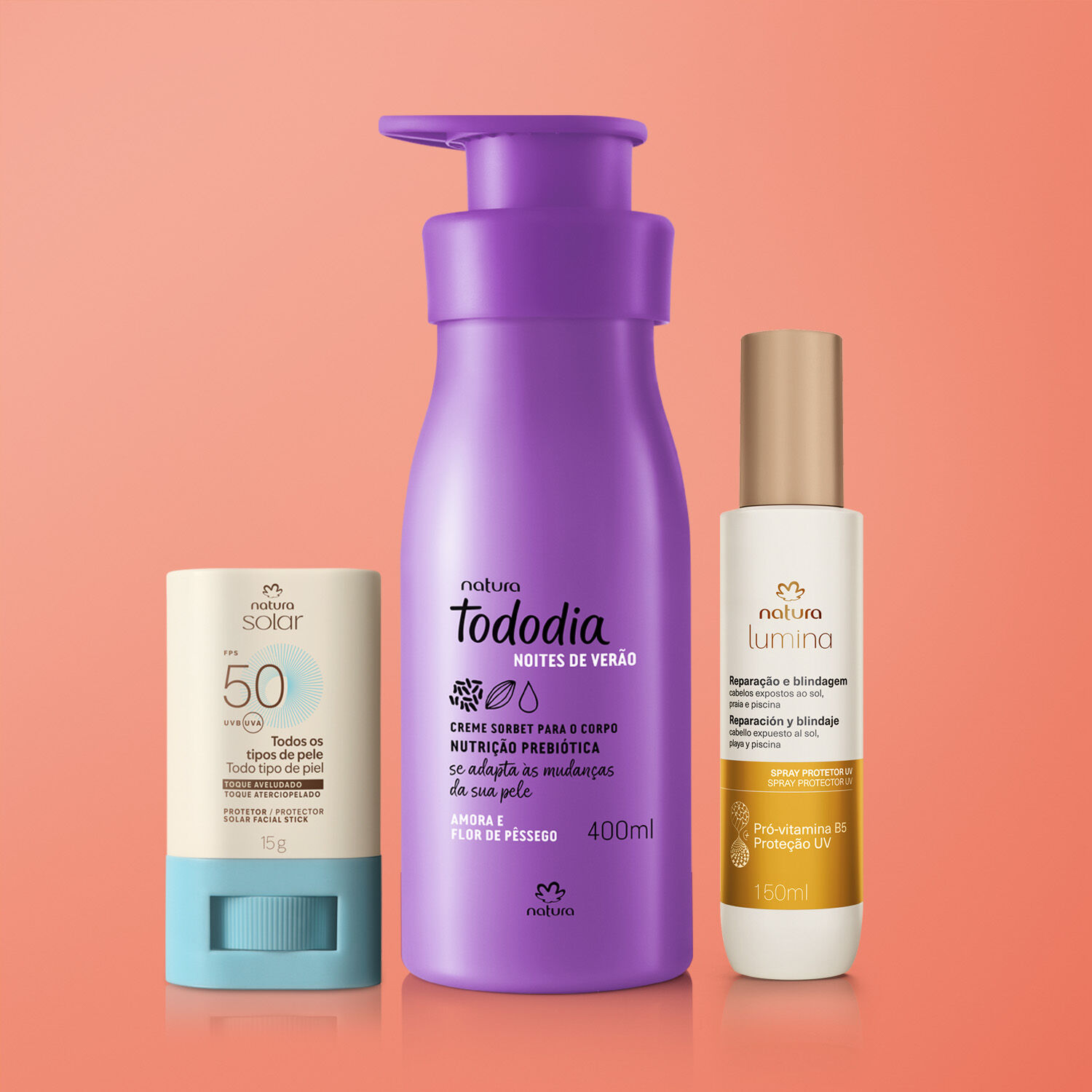 1776275291 786 Kit Verao Creme Corporal Tododia Amora e Flor de Pessego