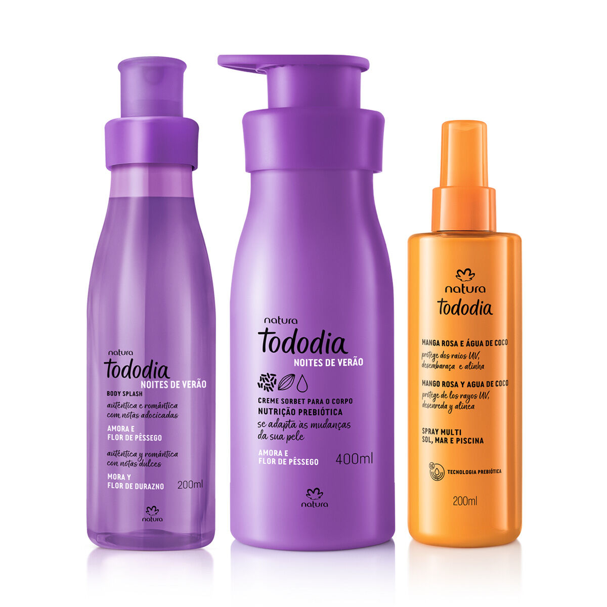 Kit Verão Tododia Amora e Flor de Pêssego Creme Corporal, Body Splash e Spray Capilar 4 1776277052 481 Kit Verao Tododia Amora e Flor de Pessego Creme Corporal