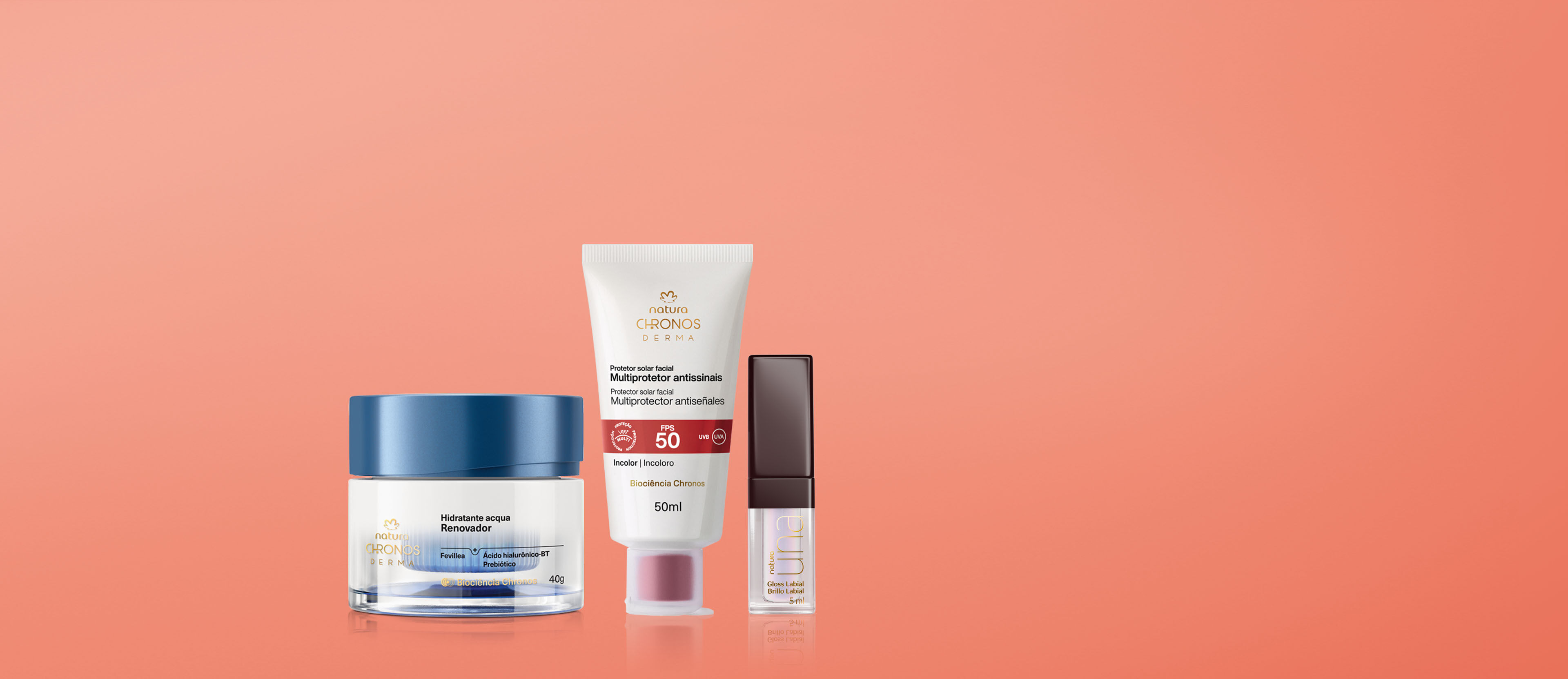 1776278298 225 Kit Chronos Derma e Gloss Labial Una Volume Imediato Incolor