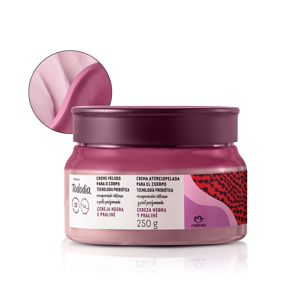 Creme Veludo para o Corpo Tododia Cereja Negra e Praliné 4 1776305294 788 Creme Veludo para o Corpo Tododia Cereja Negra e Praline