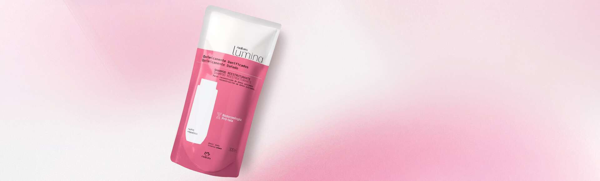 Refil Shampoo Reestruturante Lumina para Cabelos Quimicamente Danificados 3 1777106959 399 Refil Shampoo Reestruturante Lumina para Cabelos Quimicamente Danificados