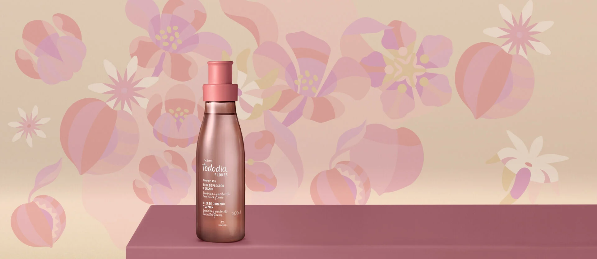 Body Splash Desodorante Colônia Tododia Flores 200 ml 2 Body Splash Desodorante Colonia Tododia Flores 200 ml