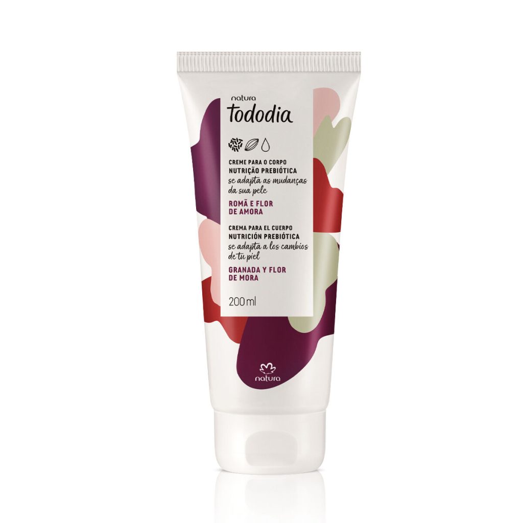 Creme Desodorante Nutritivo para o Corpo Tododia Romã e Flor de Amora