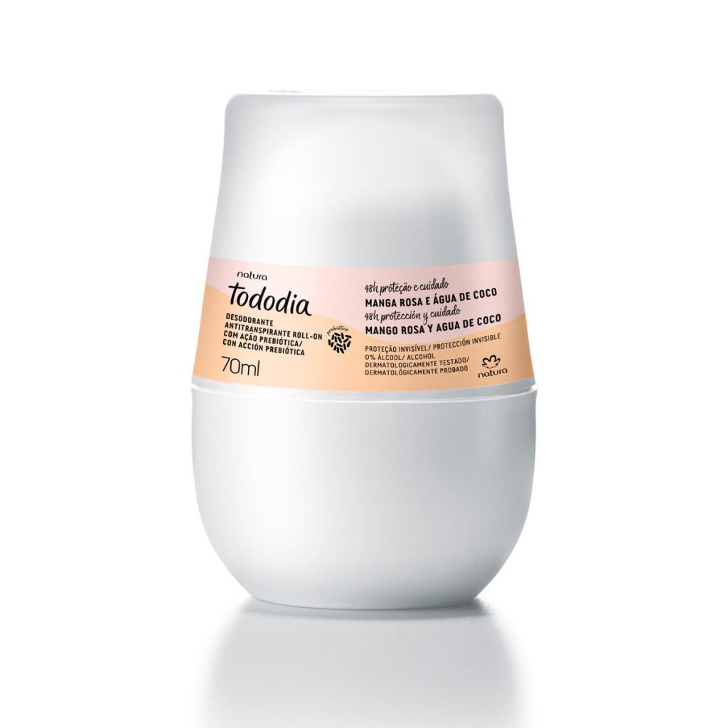 Desodorante Antitranspirante Roll-on Tododia Manga Rosa e Água de Coco