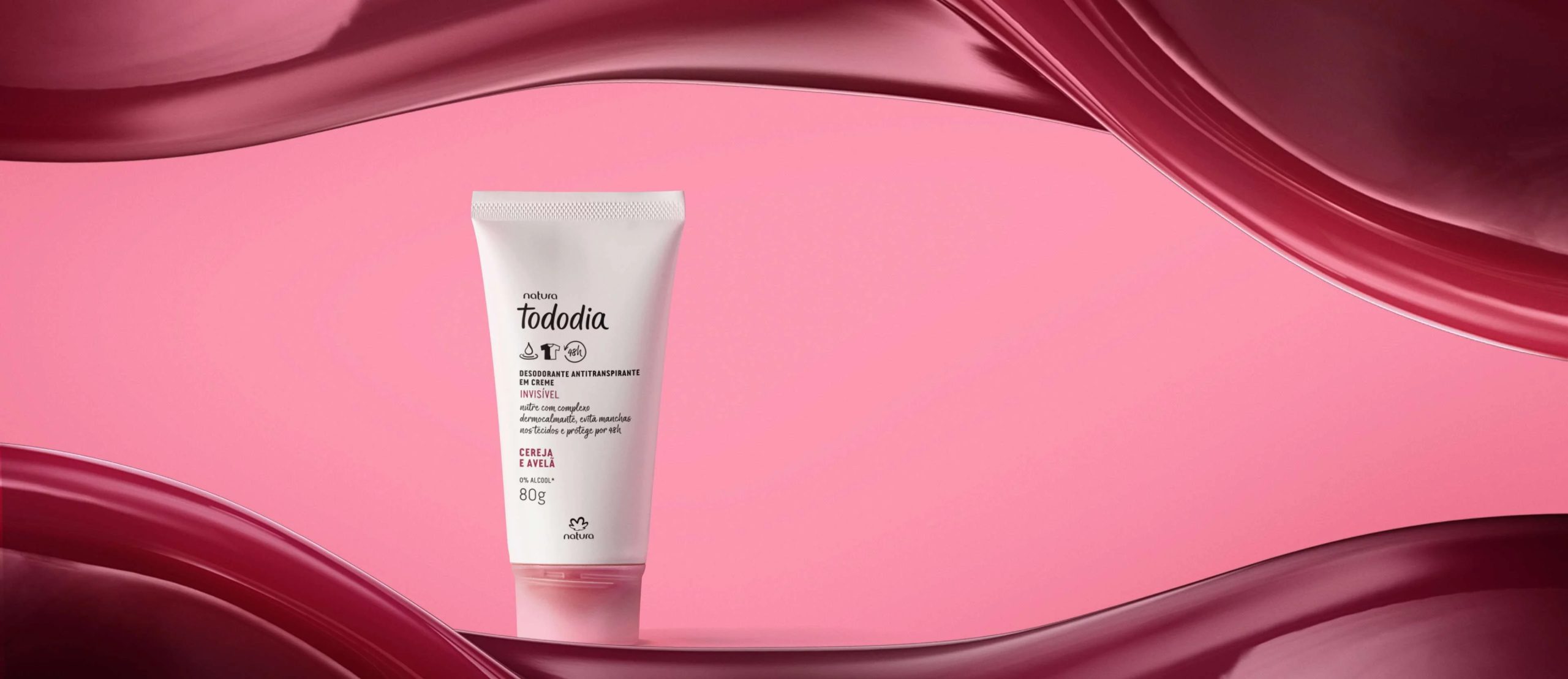 Desodorante Antitranspirante em Creme Tododia Cereja e Avela scaled
