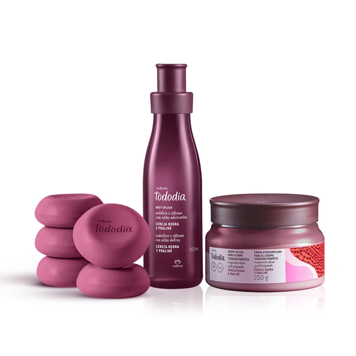 KIt Hidratacao e Perfumacao Intensa Tododia Cereja Negra e Praline