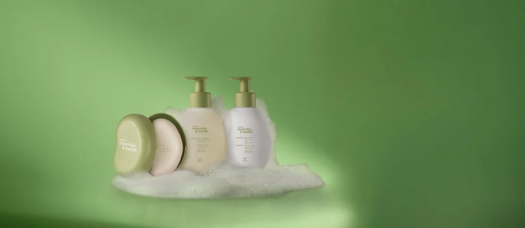 Kit Banho com Cheirinho de Amor Mamãe e Bebê (3 produtos)