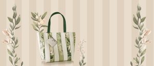 Kit Bolsa Listrada e Porta-cartão Crer Para Ver