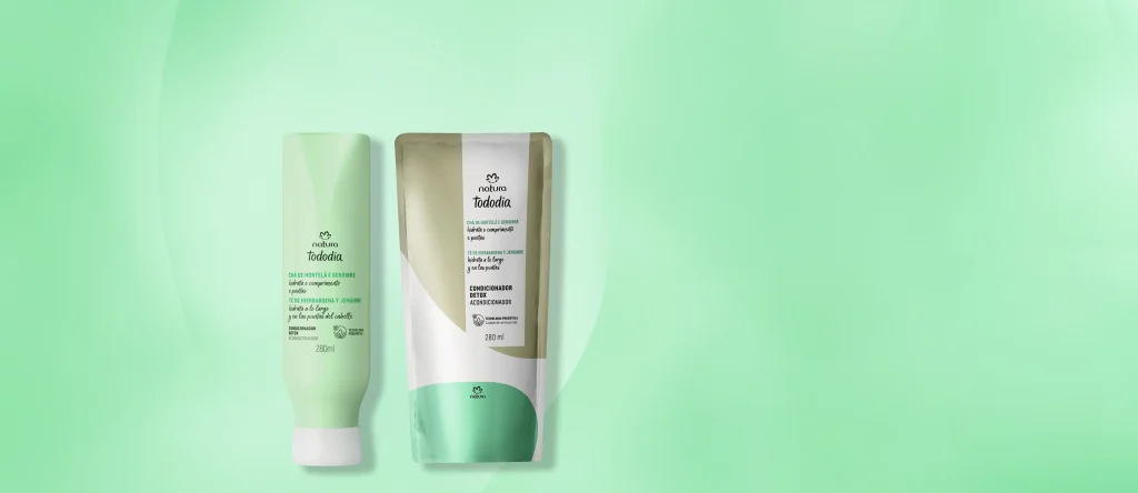 Kit Condicionador Detox Tododia Chá de Hortelã e Gengibre com Refil