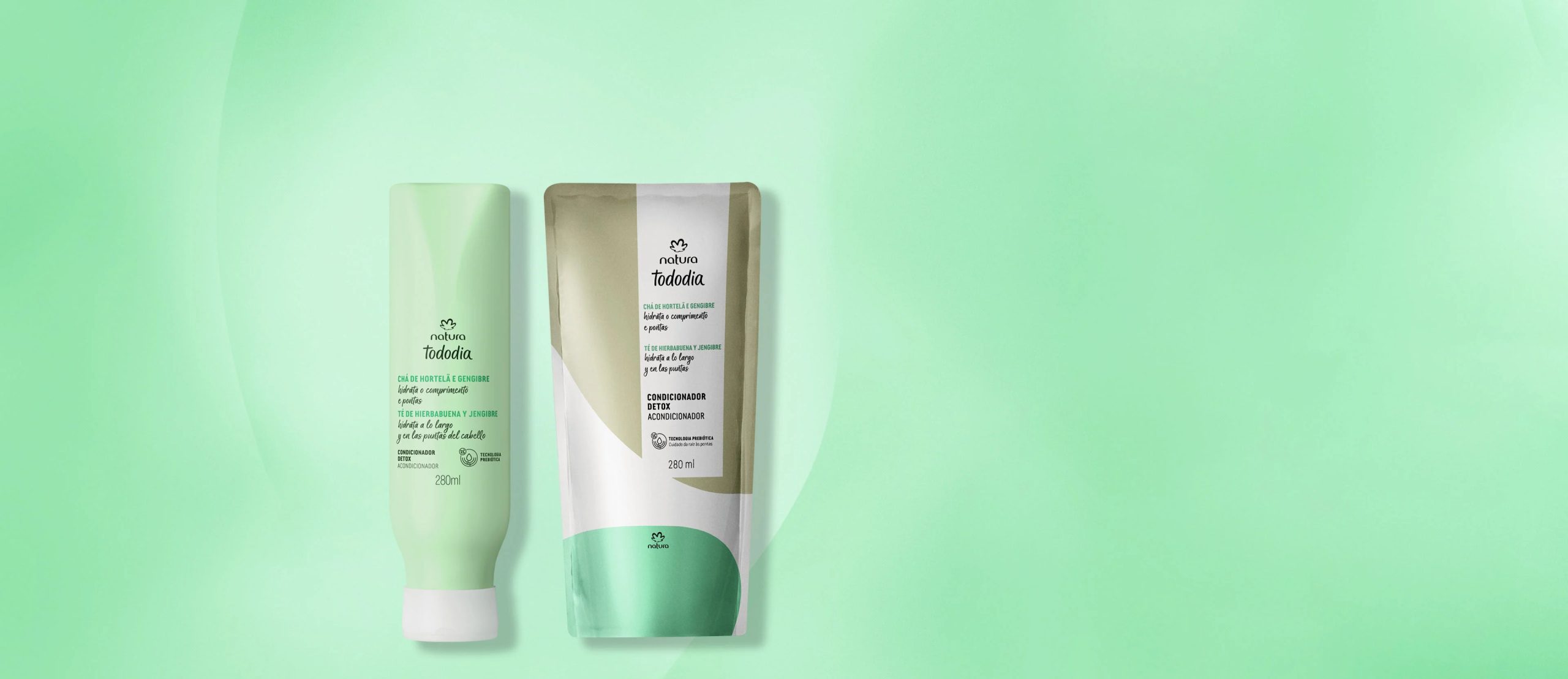 Kit Condicionador Detox Tododia Cha de Hortela e Gengibre com scaled