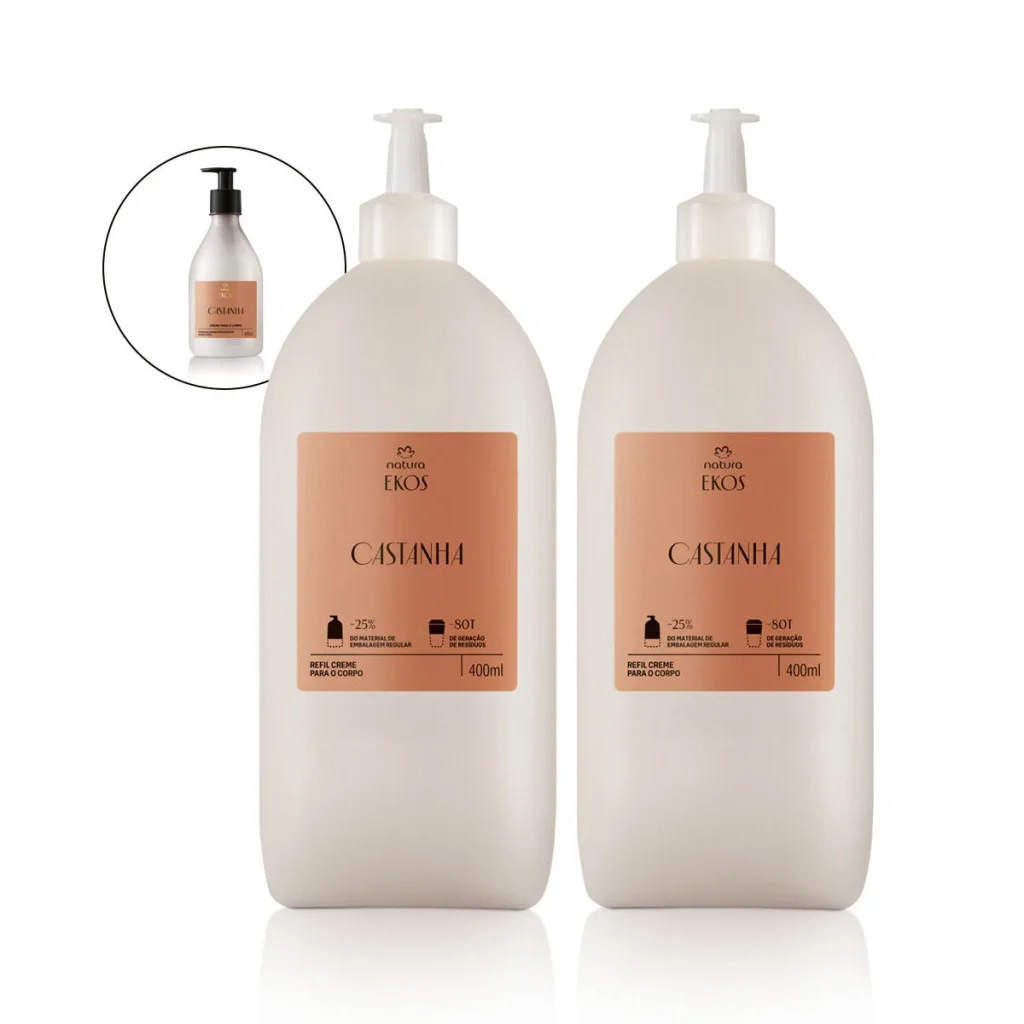 Kit Creme Desodorante Hidratante para o Corpo Ekos Castanha