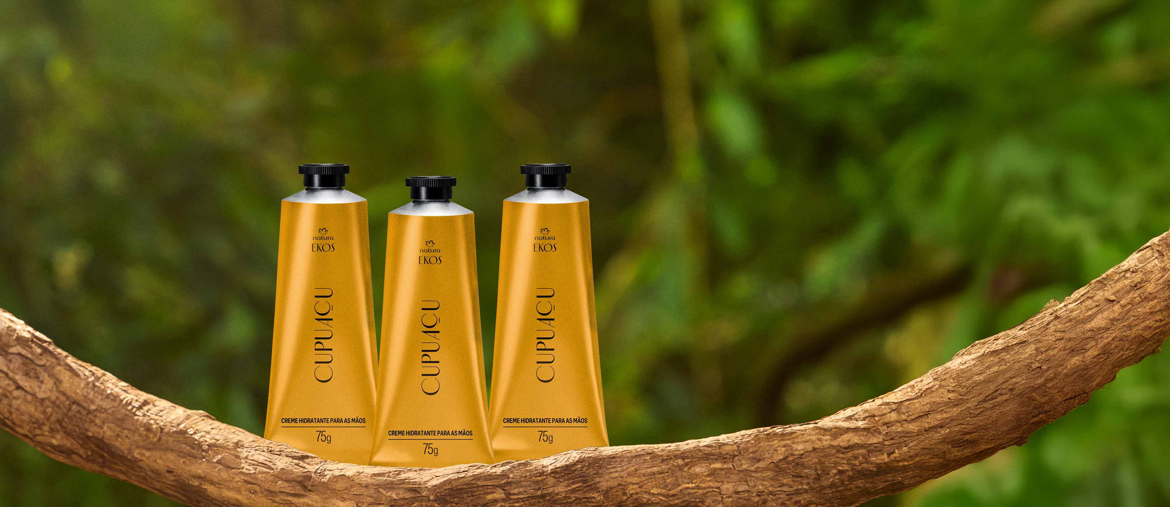 Kit Creme Hidratante para as Mãos Ekos Cupuaçu (3 unidades) 2 Kit Creme Hidratante para as Maos Ekos Cupuacu 3 unidades