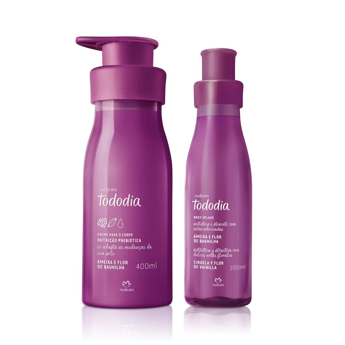 Kit Creme Nutritivo e Body Splash Tododia Ameixa e Flor