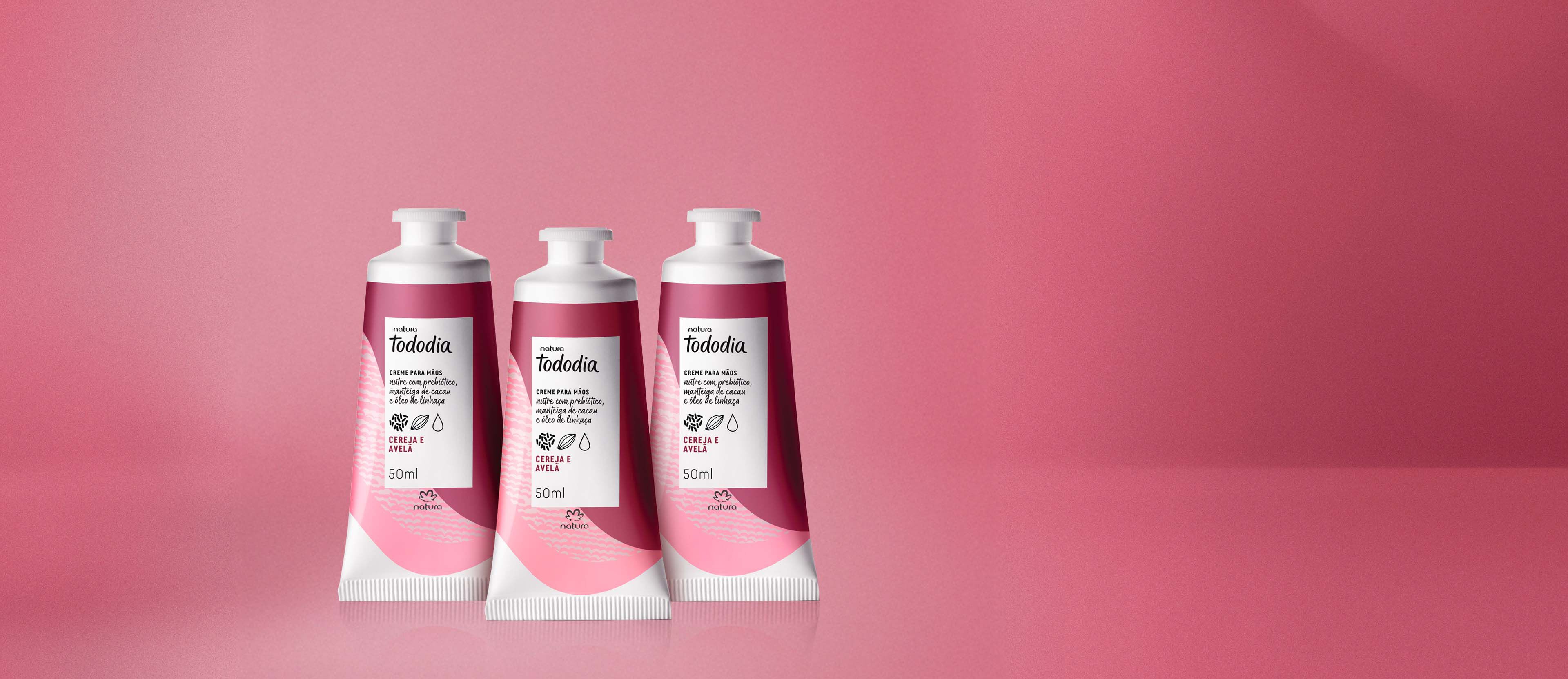 Kit Creme Nutritivo para as Maos Tododia Cereja e Avela
