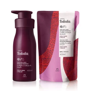 Loja 72 Kit Creme Nutritivo para o Corpo Tododia Cereja Negra e Praliné com Refil (2 produtos)