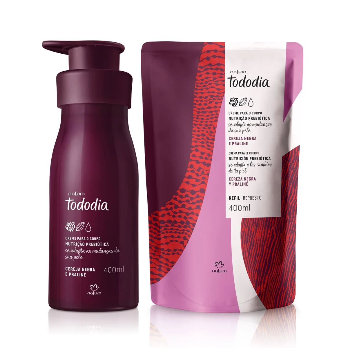 Kit Creme Nutritivo para o Corpo Tododia Cereja Negra e